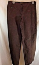 Liz Claiborne Womens Sz 8 Dark Brown Pants Casual  - £10.16 GBP