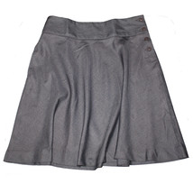 Lands End Women&#39;s Size 4 Top of the Knee Polyester/Rayon Skirt, Gray - $17.99