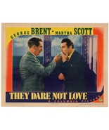 *James Whale&#39;s THEY DARE NOT LOVE &#39;41 Austrian George Brent &amp; German Pau... - $88.29 CAD