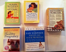 Motherhood Books- Lot of 5- Pregnancy, Nursing Mother, Baby Whisperer, 1st Year - £14.94 GBP