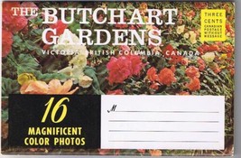 British Columbia Postcard Booklet Victoria The Butchart Gardens - $2.96