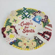 Fitz And Floyd Essentials Cookies For Santa Canape Plate - $13.09