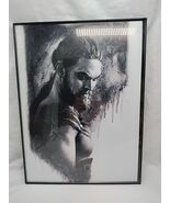 Framed Khal Drogo Game Of Thrones Charcoal Portrait 12&quot; X 16&quot; - $48.37 CAD