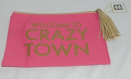 Mary Square 7961 Pink Gold Zipper Tassel Crazy Town Pouch - £11.76 GBP