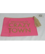 Mary Square 7961 Pink Gold Zipper Tassel Crazy Town Pouch - £12.04 GBP