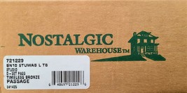 721229 Nostalgic Warehouse Studio Plate Passage Waldorf Black Door Knob ... - $139.10