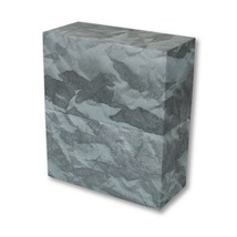 Biodegradable Ecofriendly Adult Slate Gray Embrace Funeral Cremation Urn Box - £126.54 GBP