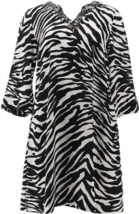 Dennis Basso Printed Woven Caftan Dress with Embellishment (Black, M) A396833 - £20.90 GBP