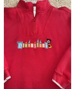 Vintage Women’s Disneyland Resort Embroidered Red Sweater XL - $726.74 MXN