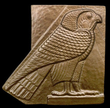 Egyptian Horus Falcon sculpture Relief plaque in Bronze Finish - £15.76 GBP