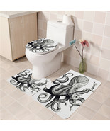 3Pcs/set Octopus 01 Bathroom Toilet Mat Set Anti Slip Bath Mat Decorative - $33.29+