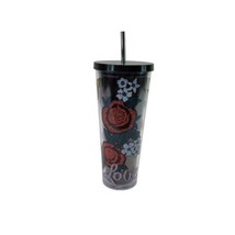 Starbucks Love Heart Valentine Stitch Tattoo Tumbler Cup Metal Straw w/ ... - $195.00