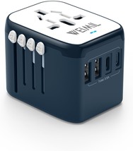 Universal Travel Adapter International Plug Adapter with 2 USB C Ports and 2 USB - £28.05 GBP