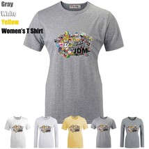 Eat Sleep JDM STICKER BOM Graphic Long Short Sleeves Women&#39;s Girl&#39;s T-Shirt Tops - £14.16 GBP