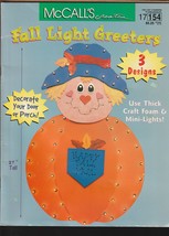 Vintage McCall&#39;s Creates FALL LIGHT GREETERS in 3 Designs Pattern Book -... - $8.99