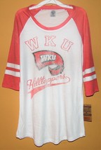 Rivalry Threads Womens WKU Hilltoppers Baseball Jersey T-Shirt Sizes M or L NWT - £9.34 GBP