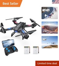 Interactive HD Drone with FPV, Altitude Hold &amp; Two Batteries for Adventu... - $109.49