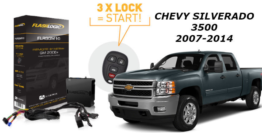 Flashlogic Remote Start for 2008 Silverado 3500 Diesel w/Plug & Play Harness