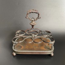 Antique Bronze Copper Victorian Egg Cruet Holder - Stand Only - $45.00