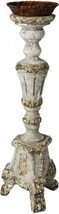 Candlestick Candleholder Transitional Gold Wood Carved - £175.48 GBP