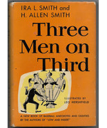 Three Men On Third by Ira &amp; H. Allen Smith HC w/Dustjacket 1951 1st Ed D... - $20.58 CAD