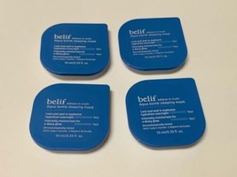 4x Belif Aqua Bomb Sleeping Mask Mini Travel Sz .33 oz Sampler Moisturizer - $18.70