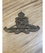 Vintage Royal Artillery Kings Crown Cap Badge British Army Military KG JD - €59,21 EUR