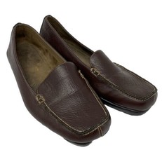 A2 StitchNTurn Women&#39;s Leather Loafers Brown Size 7 - €16,37 EUR