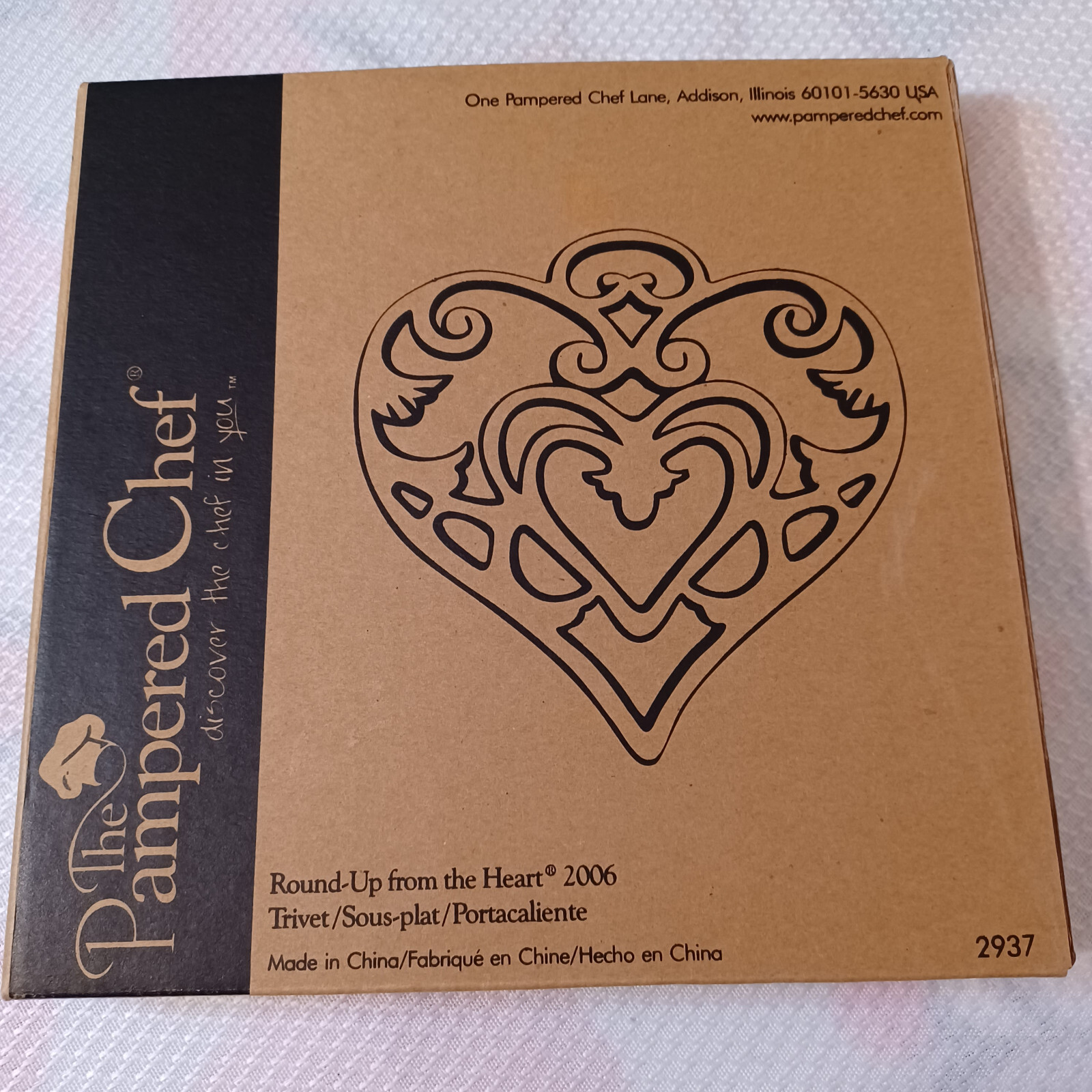 The Pampered Chef Trivet Round-Up from the Heart Metal Discontinued 2006... - $8.91
