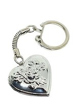 Heart Locket Keyring 30mm Keepsake Clip Lock Prayer Photo Hair Baby Lock... - £5.94 GBP