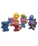 Lot Of 8 Sesame Street Hasbro 3&quot; Plastic Figures Toys Big Bird Elmo Gong... - $15.95