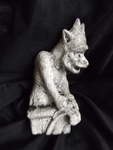 Notre Dame Gargoyle The Watcher Crouching Horned Statue Collection Medieval  - £12.17 GBP