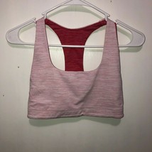 Outdoor Voices T Back Striped Pullover Sports Bra Women&#39;s SZ Medium - £14.23 GBP