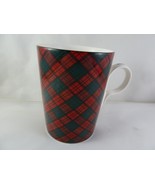 ARITA TARTAN PLAID MUG Charles Roberts red &amp; green plaid Made in Japan - €7,67 EUR