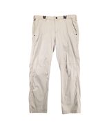 Solaris Khaki Hiking Pants Men&#39;s 36x30 Zip Pocket Straight Leg Outdoor G... - $33.50 CAD
