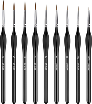 Detail Paint Brushes Set for Tiny Tip Acrylic and Watercolor Painting Ul... - $10.67