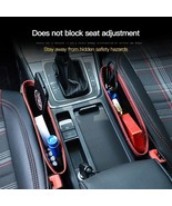Car Seat Slit Gap Pocket Auto Organizer Storage Seat Catcher Multifuncti... - £8.45 GBP