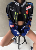 Yamaha Monster Jacket, Unisex, Oversize, Black &amp; Blue - $55.00