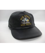 Blue Knights Nova Scotia Hat Black Leather Strapback Baseball Cap - £15.70 GBP