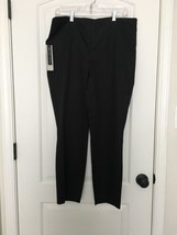  Larry Levine Women&#39;s Black Pants Modern Fit Size 14 Regular - £34.33 GBP