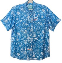 Dixxon Flannel Co. Shirt Seaside Limited Edition Mens XL Blue Aloha Camp - £76.20 GBP