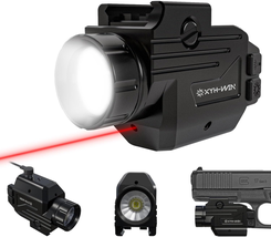2 in 1 Tactical Laser Flashlight Combo with Slidable Rail Fits Full Size... - £91.63 GBP