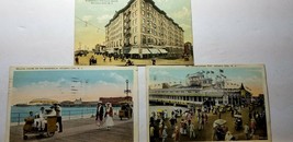 Lot Of Three Postcards Atlantic City New Jersey 1910 Hotel Alamac Promenade B3 - £5.28 GBP