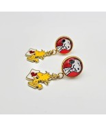 Valentine&#39;s Day Puppy Hearts Stainless Steel Stud Fashion Dangle Earring - £19.65 GBP