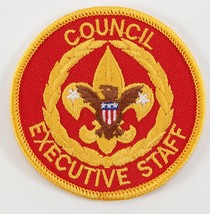 Vintage Council Executive Staff Insignia Round Boy Scouts BSA Position P... - $11.69