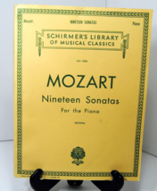 Mozart Nineteen Sonatas For the Piano Schirmer’s Library Vol 1304 Epstei... - £11.71 GBP