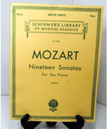 Mozart Nineteen Sonatas For the Piano Schirmer’s Library Vol 1304 Epstei... - £11.97 GBP