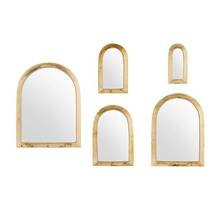 Gold brass mirror &quot;Arche&quot;, Brass Arch Mirror, Handmade Mirror, Moroccan Mirror - $40.00+