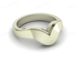 Unique Design Handmade Modern 925 Solid Sterling Silver Signet Ring Jewelry - £41.12 GBP