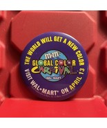 M&amp;Ms Global Color Carnival at Walmart 2002 Button Badge Pin - $18.50 CAD